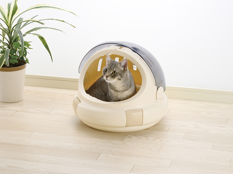 猫が好きな 丸い空間 ふわふわの触れ心地 のお出かけベッドが登場 ペトハピ Pet Happy